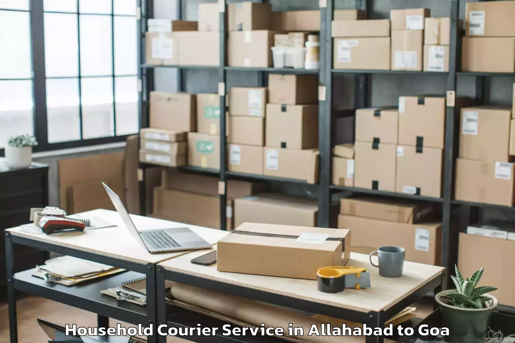 Book Allahabad to Quepem Household Courier